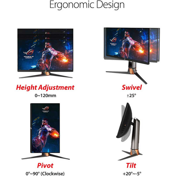 Asus 24.5 inch Rog Swift FHD 360hz Fast Ips 1ms Gaming Monitor Asus 24.5 inch Rog Swift FHD 360hz Fast Ips 1ms Gaming Monitor