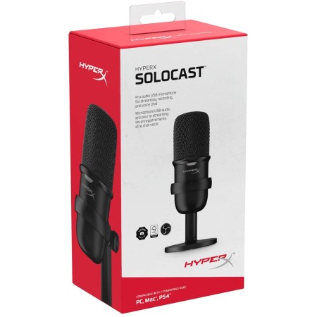 Hyperx Solocast – Usb Condenser Gaming Microphone For PC - PS4 - PS5 Hyperx Solocast – Usb Condenser Gaming Microphone For PC - PS4 - PS5