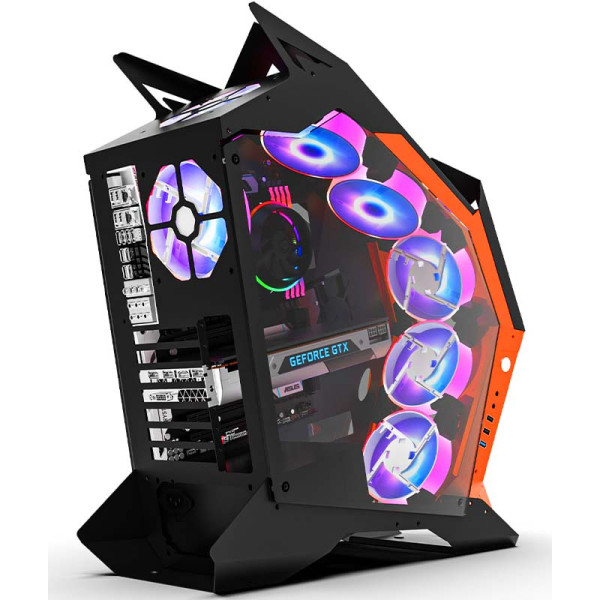 Darkflash Knight K1 Aluminum Gaming Computer PC Case with 7 RGB FAN and Two Sides of Tempered Glass Darkflash Knight K1 Aluminum Gaming Computer PC Case with 7 RGB FAN and Two Sides of Tempered Glass