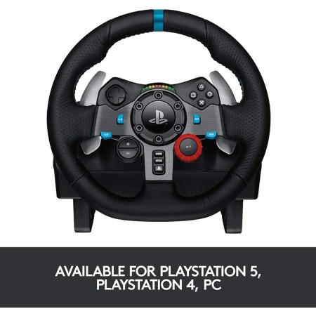 عجلة القيادة Logitech G29 Driving Force, دواسات معدنية ثلاثية للتحكم بدقة في السرعة والكبح والقابض, متوافقة مع PC، PS3، PS4، PS5 عبر برنامج Logitech G HUB عجلة القيادة Logitech G29 Driving Force, دواسات معدنية ثلاثية للتحكم بدقة في السرعة والكبح والقابض, متوافقة مع PC، PS3، PS4، PS5 عبر برنامج Logitech G HUB