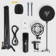 ماونو AU-A04 مايك احترافي مع ستاند 