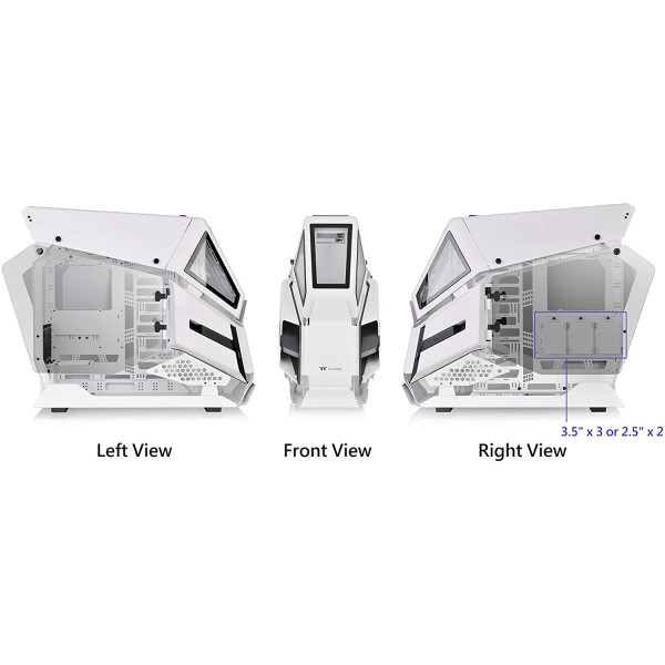 Thermaltake AH T600 Snow Helicopter Styled Open Frame Tempered Glass Swing Door E-ATX Full Tower Case Thermaltake AH T600 Snow Helicopter Styled Open Frame Tempered Glass Swing Door E-ATX Full Tower Case