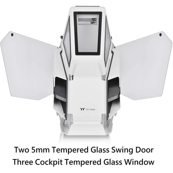 Thermaltake AH T600 Snow Helicopter Styled Open Frame Tempered Glass Swing Door E-ATX Full Tower Case Thermaltake AH T600 Snow Helicopter Styled Open Frame Tempered Glass Swing Door E-ATX Full Tower Case