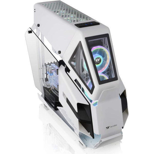 Thermaltake AH T600 Snow Helicopter Styled Open Frame Tempered Glass Swing Door E-ATX Full Tower Case Thermaltake AH T600 Snow Helicopter Styled Open Frame Tempered Glass Swing Door E-ATX Full Tower Case