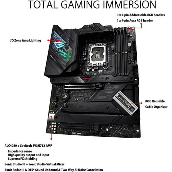 ASUS ROG Strix Z690-F Gaming WiFi 6E LGA1700(Intel 12th Gen) ATX Gaming Motherboard ASUS ROG Strix Z690-F Gaming WiFi 6E LGA1700(Intel 12th Gen) ATX Gaming Motherboard