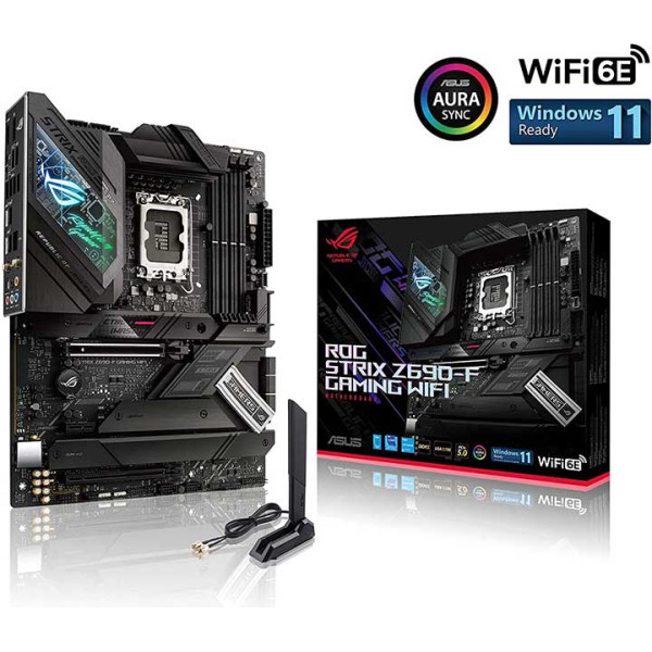 ASUS ROG Strix Z690-F Gaming WiFi 6E LGA1700(Intel 12th Gen) ATX Gaming Motherboard ASUS ROG Strix Z690-F Gaming WiFi 6E LGA1700(Intel 12th Gen) ATX Gaming Motherboard