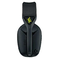 سماعة ألعاب لاسلكية Logitech G435, اتصال Bluetooth وLIGHTSPEED لاسلكي, وزن 165 جرام, عمر بطارية يصل حتى 18 ساعة, صوت محيطي - أسود 
