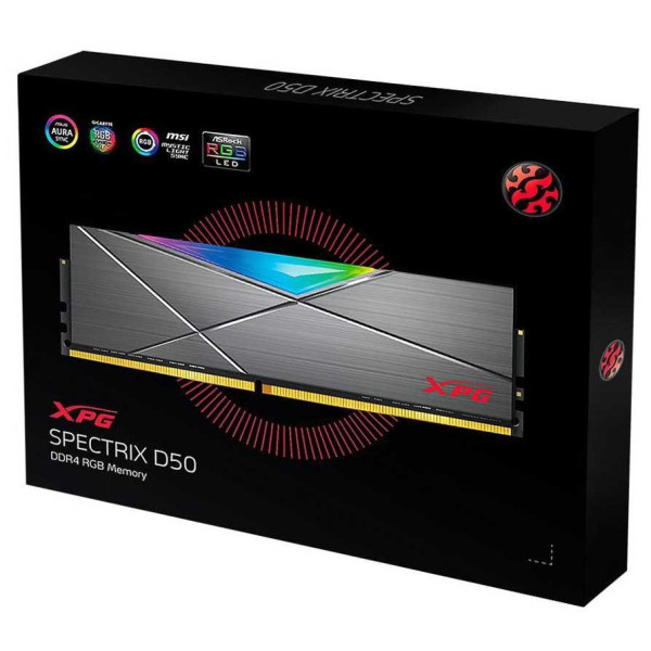 رام اكس بي جي سبيكتريكس XPG SPECTRIX D50 RGB ذواكر سطح المكتب 32 جيجابايت (2x16GB) DDR4 بسرعة 3000 ميجاهرتز رام اكس بي جي سبيكتريكس XPG SPECTRIX D50 RGB ذواكر سطح المكتب 32 جيجابايت (2x16GB) DDR4 بسرعة 3000 ميجاهرتز