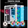 CORSAIR CRYSTAL SERIES 680X RGB TEMP-GLASS MID TOWER CASE- White - صندوق كمبيوتر