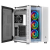 CORSAIR CRYSTAL SERIES 680X RGB TEMP-GLASS MID TOWER CASE- White - صندوق كمبيوتر