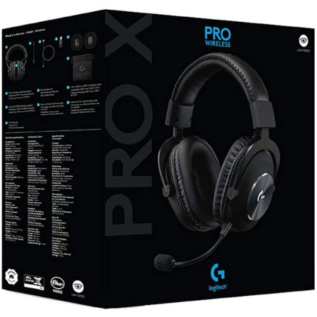 Wireless Gaming headset  Logitech PRO X ,LIGHTSPEED Wireless ,Up to 20 hours , DTS Headphone:X 2.0 ,Detachable microphone