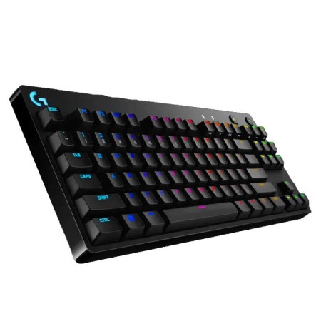 Wired Gaming Keyboard Logitech G Pro Tenkeyless Portable Mechanical ,Durable aluminium frame - Black Wired Gaming Keyboard Logitech G Pro Tenkeyless Portable Mechanical ,Durable aluminium frame - Black