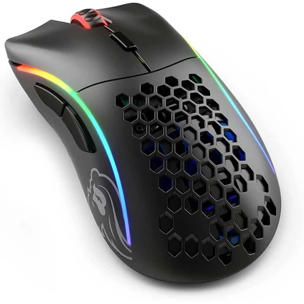 Glorious Model D Wireless Gaming Mouse - Black White - ماوس قلوريوس موديل دي اسود مطفي Glorious Model D Wireless Gaming Mouse - Black White - ماوس قلوريوس موديل دي اسود مطفي