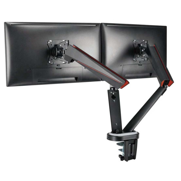 Twisted Minds 17-32 Dual Monitor Pro Gaming RGB Desk Mount - Adjustable Die-Cast Aluminum Gas Spring With USB 3.0 Twisted Minds 17-32 Dual Monitor Pro Gaming RGB Desk Mount - Adjustable Die-Cast Aluminum Gas Spring With USB 3.0