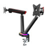 Twisted Minds 17-32 Dual Monitor Pro Gaming RGB Desk Mount - Adjustable Die-Cast Aluminum Gas Spring With USB 3.0 Twisted Minds 17-32 Dual Monitor Pro Gaming RGB Desk Mount - Adjustable Die-Cast Aluminum Gas Spring With USB 3.0