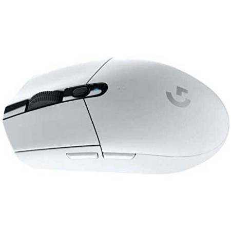 LOGITECH G305 LIGHTSPEED Wireless Gaming Mouse, HERO optical sensor with up to 12,000 DPI, 6 buttons,1000 Hz Polling Rate, 99g - WHITE