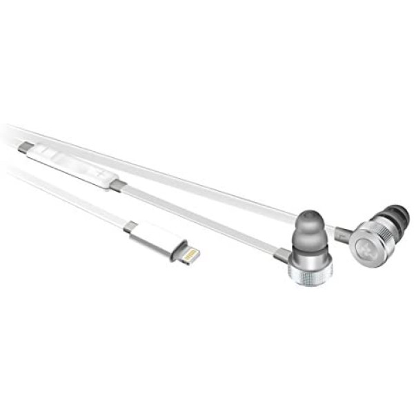 Razer Hammerhead Earbuds For IOS - Aluminum Frame - Lightning Connector - Mercury White Razer Hammerhead Earbuds For IOS - Aluminum Frame - Lightning Connector - Mercury White