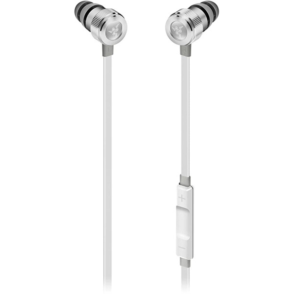 Razer Hammerhead Earbuds For IOS - Aluminum Frame - Lightning Connector - Mercury White Razer Hammerhead Earbuds For IOS - Aluminum Frame - Lightning Connector - Mercury White