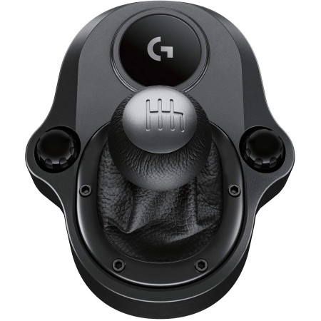 Logitech Driving Force Shifter, 6-speed H-pattern design, Solid steel gear shaft, work with PC – PS4 – PS5 – Xbox One – Xbox Series X|S