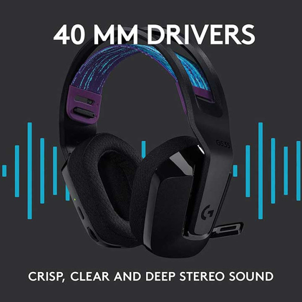 Logitech G535 Lightspeed Wireless Gaming Headset for Pc - Ps4 - Ps5 - Black Logitech G535 Lightspeed Wireless Gaming Headset for Pc - Ps4 - Ps5 - Black