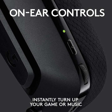 سماعة رأس لاسلكية Logitech G535, اتصال اللاسلكي LIGHTSPEED, محركات صوتية بحجم 40 مم, ميكروفون مرن قابل للفصل, 236 جرام, بطارية حتى 33 ساعة - أسود سماعة رأس لاسلكية Logitech G535, اتصال اللاسلكي LIGHTSPEED, محركات صوتية بحجم 40 مم, ميكروفون مرن قابل للفصل, 236 جرام, بطارية حتى 33 ساعة - أسود