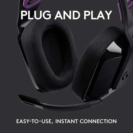 سماعة رأس لاسلكية Logitech G535, اتصال اللاسلكي LIGHTSPEED, محركات صوتية بحجم 40 مم, ميكروفون مرن قابل للفصل, 236 جرام, بطارية حتى 33 ساعة - أسود سماعة رأس لاسلكية Logitech G535, اتصال اللاسلكي LIGHTSPEED, محركات صوتية بحجم 40 مم, ميكروفون مرن قابل للفصل, 236 جرام, بطارية حتى 33 ساعة - أسود