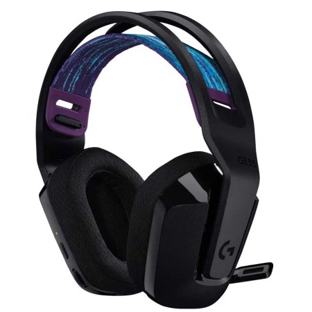سماعة رأس لاسلكية Logitech G535, اتصال اللاسلكي LIGHTSPEED, محركات صوتية بحجم 40 مم, ميكروفون مرن قابل للفصل, 236 جرام, بطارية حتى 33 ساعة - أسود سماعة رأس لاسلكية Logitech G535, اتصال اللاسلكي LIGHTSPEED, محركات صوتية بحجم 40 مم, ميكروفون مرن قابل للفصل, 236 جرام, بطارية حتى 33 ساعة - أسود