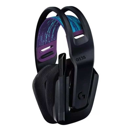 سماعة رأس لاسلكية Logitech G535, اتصال اللاسلكي LIGHTSPEED, محركات صوتية بحجم 40 مم, ميكروفون مرن قابل للفصل, 236 جرام, بطارية حتى 33 ساعة - أسود سماعة رأس لاسلكية Logitech G535, اتصال اللاسلكي LIGHTSPEED, محركات صوتية بحجم 40 مم, ميكروفون مرن قابل للفصل, 236 جرام, بطارية حتى 33 ساعة - أسود