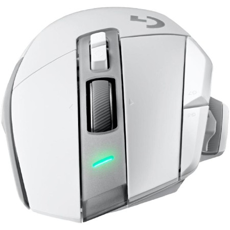 فأرة ألعاب احترافية Logitech G502 X PlusD, تدعم تقنية تقنية LIGHTSPEED اللاسلكية, مستشعر HERO 25K, سرعة تصل الى تصل إلى 25,600 DPI, إضاءة LIGHTSYNC RGB, وزن 106 غرام - أبيض