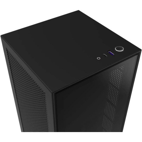 NZXT H1 UK Version- Small Form-Factor ITX Case - Dual Chamber Airflow - Tinted Tempered Glass Front Panel - Integrated 650W 80+ Gold PSU - 140mm AIO Watercooler - PCIe 3.0 High-Speed Riser Card -Black NZXT H1 UK Version- Small Form-Factor ITX Case - Dual Chamber Airflow - Tinted Tempered Glass Front Panel - Integrated 650W 80+ Gold PSU - 140mm AIO Watercooler - PCIe 3.0 High-Speed Riser Card -Black