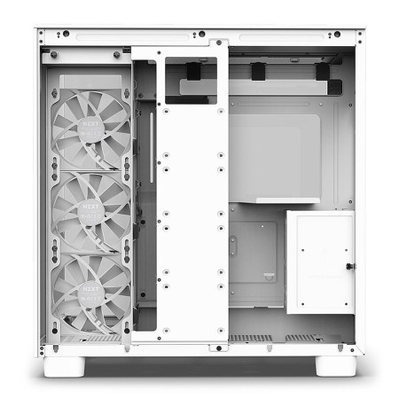 NZXT H9 Flow Mid Tower Airflow Case - 4 FANs Without RGB- White
