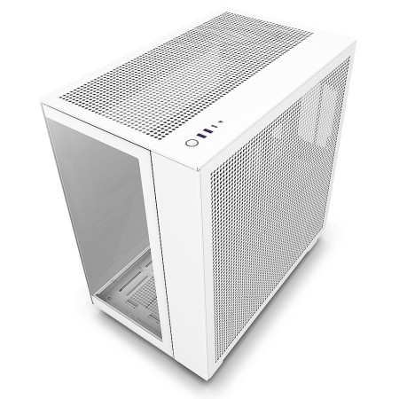 NZXT H9 Flow Mid Tower Airflow Case - 4 FANs Without RGB- White