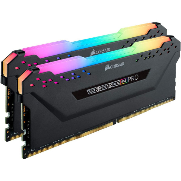 CORSAIR VENGEANCE RGB PRO DDR4 RAM 16GB ( 2X8GB ) 3600MHz DESKTOP -BLACK - رامات كورسير فنجنس مضيئة CORSAIR VENGEANCE RGB PRO DDR4 RAM 16GB ( 2X8GB ) 3600MHz DESKTOP -BLACK - رامات كورسير فنجنس مضيئة