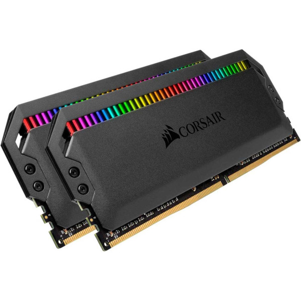 CORSAIR DOMINATOR PLATINUM RGB DDR4 16GB ( 2X8GB ) 3200MHz DESKTOP - BLACK - رامات كورسير دومنيتور مضيئة CORSAIR DOMINATOR PLATINUM RGB DDR4 16GB ( 2X8GB ) 3200MHz DESKTOP - BLACK - رامات كورسير دومنيتور مضيئة