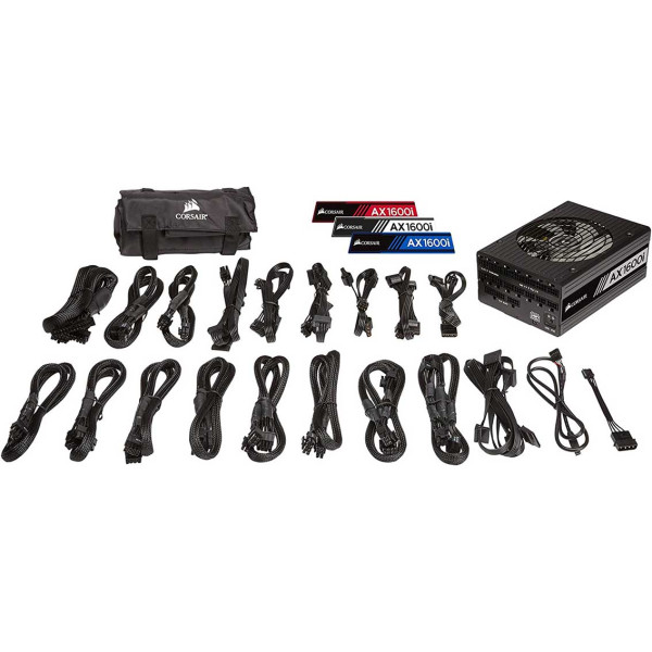 CORSAIR AX1600i FULLY MODULAR POWER SUPPLY- 80+ TITANIUM CORSAIR AX1600i FULLY MODULAR POWER SUPPLY- 80+ TITANIUM