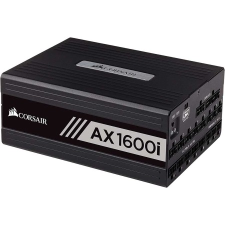 CORSAIR  AX1600i FULLY MODULAR POWER SUPPLY- 80+ TITANIUM - باورسبلاي كورسير تيتانيوم منفصل الكيابل