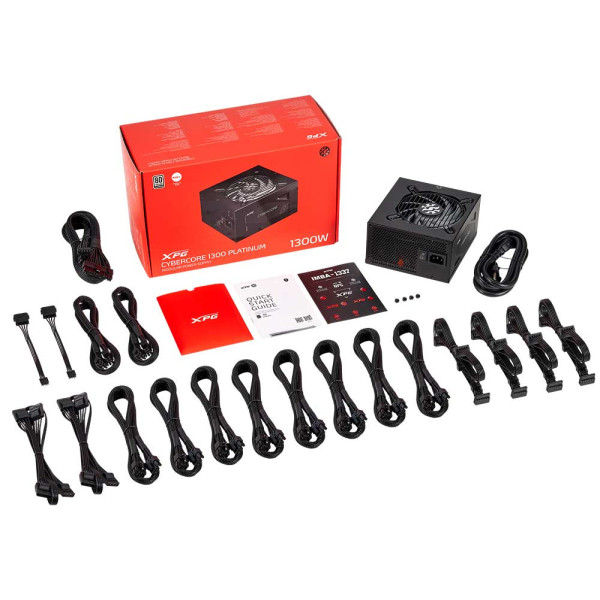 XPG CYBERCORE 1000 PLATINUM-MODULAR 1000W POWER SUPPLY 80+ PLATINUM-باورسبلاي أكس بي جي بلاتنيوم منفصل الكيابل XPG CYBERCORE 1000 PLATINUM-MODULAR 1000W POWER SUPPLY 80+ PLATINUM-باورسبلاي أكس بي جي بلاتنيوم منفصل الكيابل