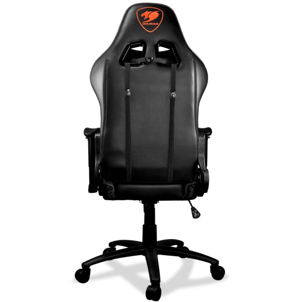 كرسي العاب COUGAR Armor One، تصميم رياضي عالي الظهر (High-back racing-style)، هيكل من الفولاذ، مساند ذراع قابلة للتعديل - اسود