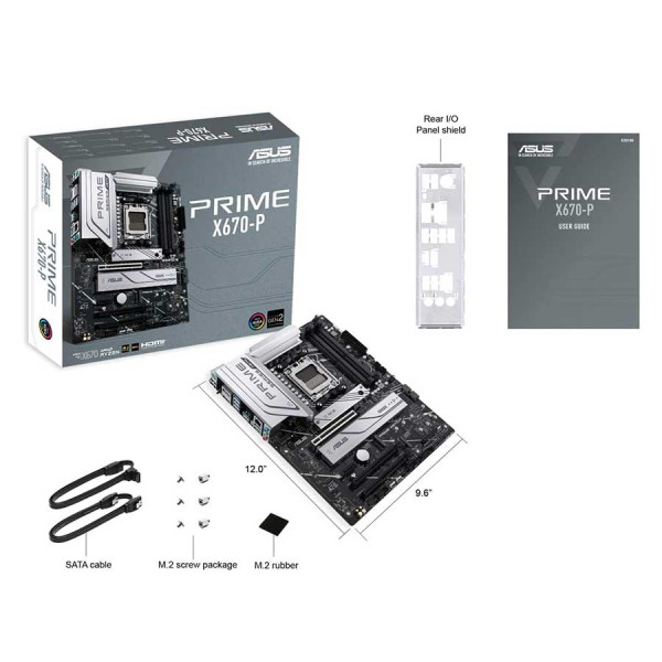 مذربورد أسوس برايم X670-P DDR5 تدعم (AURA) - AM5 مذربورد أسوس برايم X670-P DDR5 تدعم (AURA) - AM5
