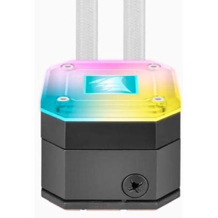 CORSAIR iCUE H100i ELITE CAPELLIX RGB 240MM LIQUID CPU COOLER - WHITE - كورسير اتش 100 كابيلكس مبرد مائي ابيض CORSAIR iCUE H100i ELITE CAPELLIX RGB 240MM LIQUID CPU COOLER - WHITE - كورسير اتش 100 كابيلكس مبرد مائي ابيض