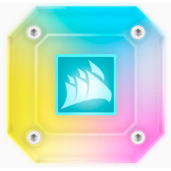 Corsair Icue H100i Elite Capellix Rgb 240mm Liquid Cpu Cooler - White - كورسير اتش 100 كابيلكس مبرد مائي ابيض Corsair Icue H100i Elite Capellix Rgb 240mm Liquid Cpu Cooler - White - كورسير اتش 100 كابيلكس مبرد مائي ابيض