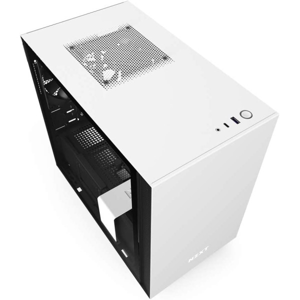 Nzxt H210i Mini-Itx Pc Gaming Case - White/Black Nzxt H210i Mini-Itx Pc Gaming Case - White/Black