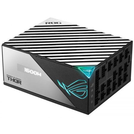 مزود الطاقة ASUS ROG THOR 1600W, تدعم ATX 3.0, قدرة تصل إلى 1600 واط, كفاءة 80 PLUS Titanium, مروحة IP5X, كابلات كاملة قابلة للفصل, شاشة OLED, إضاءة AURA RGB - أسود مزود الطاقة ASUS ROG THOR 1600W, تدعم ATX 3.0, قدرة تصل إلى 1600 واط, كفاءة 80 PLUS Titanium, مروحة IP5X, كابلات كاملة قابلة للفصل, شاشة OLED, إضاءة AURA RGB - أسود