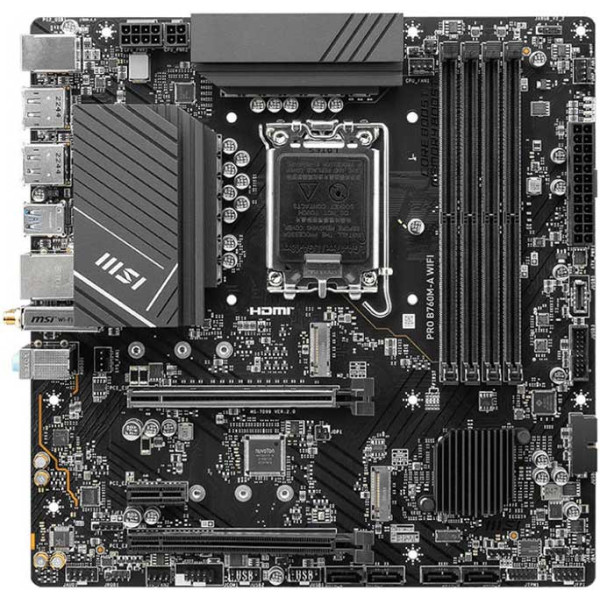 MSI PRO B760M-A WiFi DDR5 - LGA 1700 - مذربورد أم أس أي MSI PRO B760M-A WiFi DDR5 - LGA 1700 - مذربورد أم أس أي
