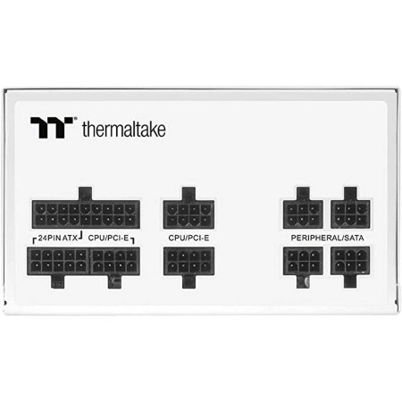 THERMALTAKE TOUGHPOWER GF1 750W FULLY-MODULAR POWER SUPPLY - 80PLUS GOLD - WHITE - ثيرمال تيك باور سبلاي THERMALTAKE TOUGHPOWER GF1 750W FULLY-MODULAR POWER SUPPLY - 80PLUS GOLD - WHITE - ثيرمال تيك باور سبلاي
