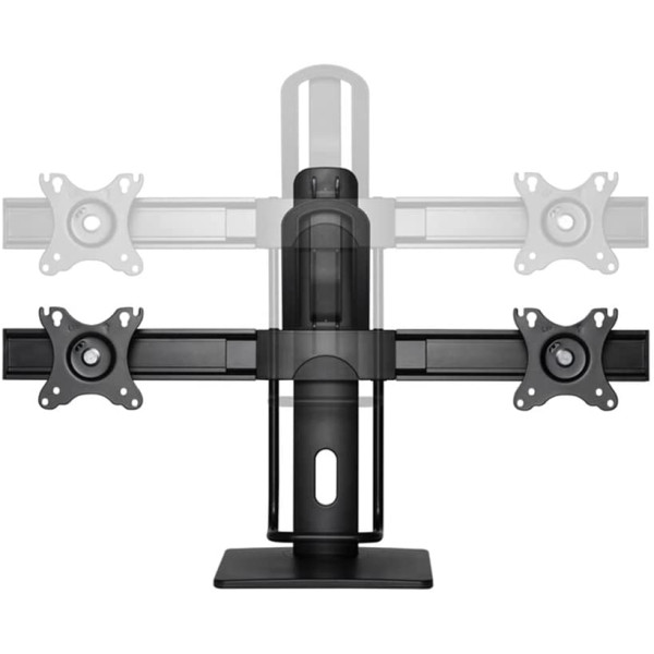 GAMEON GO-2052 DUAL MONITOR ARM STAND AND MONT (17 - 27) - BLACK - ستاند شاشة على الطاولة GAMEON GO-2052 DUAL MONITOR ARM STAND AND MONT (17 - 27) - BLACK - ستاند شاشة على الطاولة