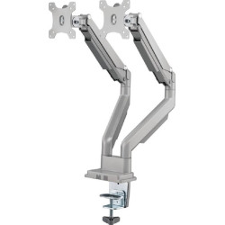 Gameon Gadgets Ggo-2069 Elite Pole Dual Monitor Arm (17" - 32") -Silver - حامل شاشة Gameon Gadgets Ggo-2069 Elite Pole Dual Monitor Arm (17" - 32") -Silver - حامل شاشة
