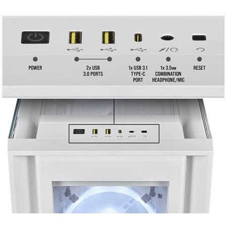 Corsair iCUE 5000X RGB Smart Case - 4x Tempered Glass - ATX - White Corsair iCUE 5000X RGB Smart Case - 4x Tempered Glass - ATX - White