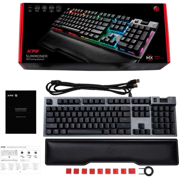 XPG SUMMONER RGB MECHANICAL GAMING KEYBOARD -[MX] CHERRY SILVER