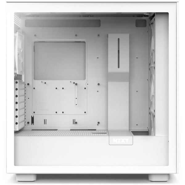 NZXT H7 Flow ATX Mid Tower Gaming Case 3x Fans RGB - White NZXT H7 Flow ATX Mid Tower Gaming Case 3x Fans RGB - White
